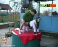 Русская жена армяна на даче трахается